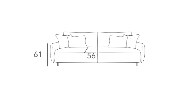 Sofa wypoczynkowa Comforteo Fabiola