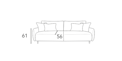 Sofa wypoczynkowa Comforteo Fabiola